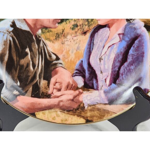 After The War Scarlett Gone With The Wind Year 1988 Fine China 8 1/2" Plate Vtg - Picture 8 of 13